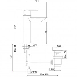 Смеситель для раковины Bianchi Dream LVBDRM2018IACRM