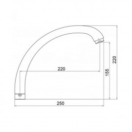 Излив для кухни GF (CRM)-SP-273