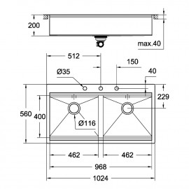 Кухонная мойка Grohe Sink K800 31585SD0