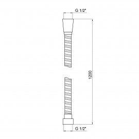 Шланг для душа Qtap 0052-0 1,20 м