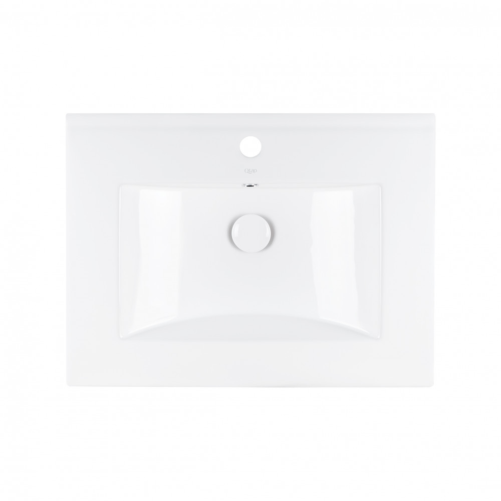 Раковина Qtap Albatross 600х460х180 White с донным клапаном QT01113060CW