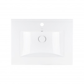 Раковина Qtap Albatross 600х460х180 White с донным клапаном QT01113060CW