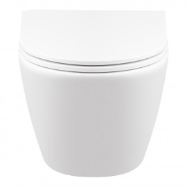 Унитаз подвесной Qtap Robin New безободковый с сиденьем Soft-close QT1333046ENRW