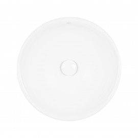 Раковина-чаша Qtap Owl 400х400х155 White с донным клапаном QT1911K53W