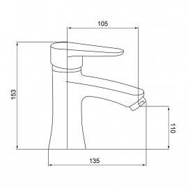 Смеситель для раковины Imperial 32-001-00