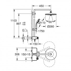 Душевая система Grohe Euphoria SmartControl 26509000