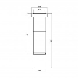 Муфта PPR канализационная TA Sewage 50 компенсационная