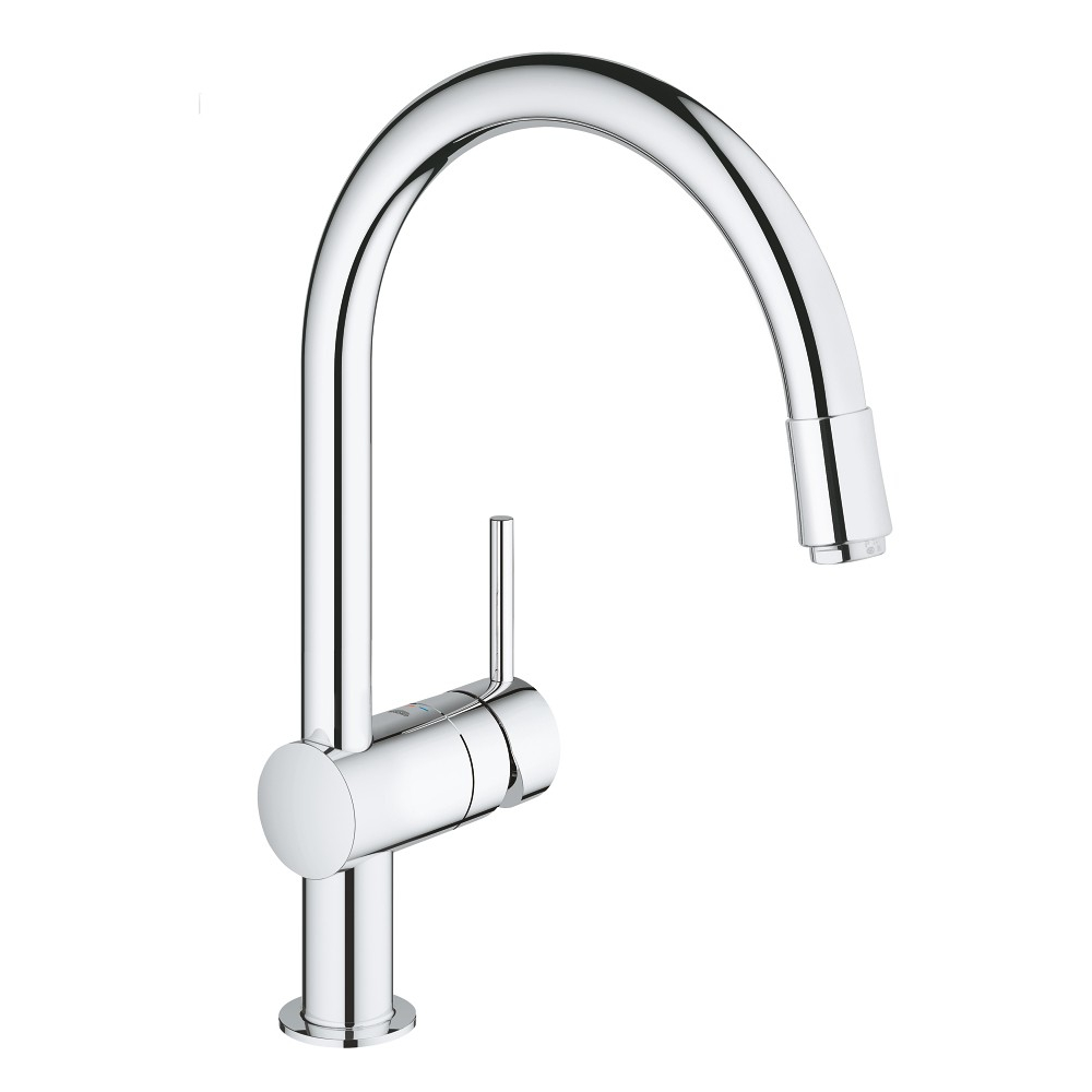 Смеситель для кухни с выдвижным изливом Grohe Minta 32918000