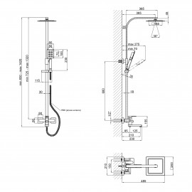 Душевая система Lidz (NKS) 10 30 1005