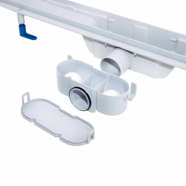 Трап Qtap Dry FC304-700 линейный с сухим затвором и нержавеющей решеткой 700х73