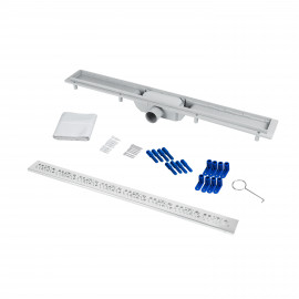 Трап Qtap Dry FC304-800 линейный с сухим затвором и нержавеющей решеткой 800х73