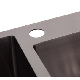 Кухонная мойка Imperial Handmade S7843BL 2.7/1.0 мм (IMPS7843BRPVDH10)