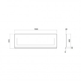 Панель для ванны фронтальная Wave Garda 150