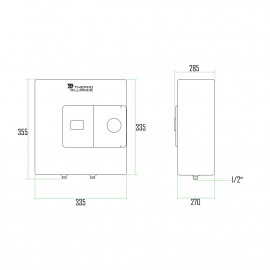 Водонагреватель электрический Thermo Alliance 10 л над мойкой вертикальный, мокрый ТЭН 1,5 кВт SF10X15N