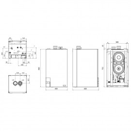 Котел газовый Sime Murelle HE 50 R ErP конденсационный одноконтурный 51 кВт