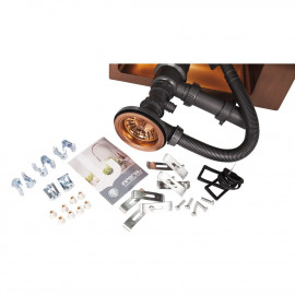 Кухонная мойка Imperial Handmade D5843BR 2.7/1.0 мм (IMPD5843BRPVDH10)