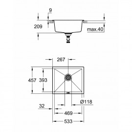 Кухонная мойка Grohe Sink K700 Undermount 31654AP0
