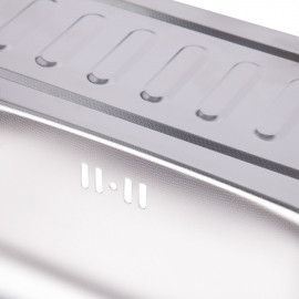 Кухонная мойка Lidz 6050-R 0,6 мм Decor (LIDZ6050R06DEC)