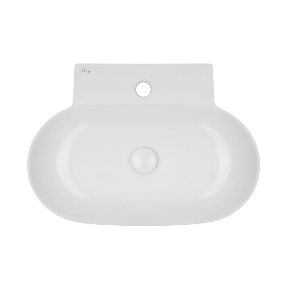 Раковина Qtap Cardinal 565х400х130 White с донным клапаном QT0411K177W