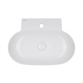 Раковина Qtap Cardinal 565х400х130 White с донным клапаном QT0411K177W