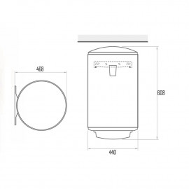 Водонагреватель Tesy DRY 50 л, сухой ТЭН 2х0,8 кВт (CTV504416DD06TR) 305096