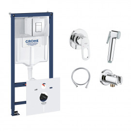 Комплект Grohe инсталляция Rapid SL 38827000 + набор для гигиенического душа со смесителем BauLoop 111042