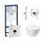 Комплект инсталляция Grohe Rapid SL 38721001 + унитаз с сиденьем Qtap Jay QT07335176W + набор для гигиенического душа со смесителем Grohe BauClassic 2904800S