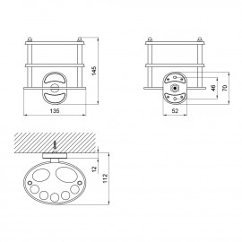 Держатель для зубных щеток Lidz (CRM) 114.08.10