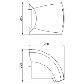 Сушилка для рук Lidz (WHI) 130.01.92 1800 Вт