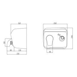 Сушилка для рук Lidz (NKS) 130.01.95 2300 Вт