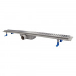 Трап Qtap Dry FA304-900 линейный с сухим затвором и нержавеющей решеткой 900х73