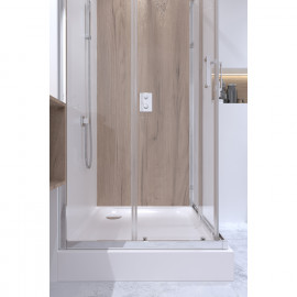 Душевая кабина Qtap Taurus CRM1099SC6 90х90 см, стекло Clear 6 мм покрытие CalcLess, без поддона