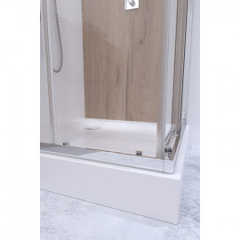 Душевая кабина Qtap Taurus CRM1099SC6 90х90 см, стекло Clear 6 мм покрытие CalcLess, без поддона