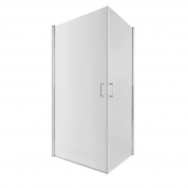 Душевая кабина Qtap Gemini CRM1018RC6 100х80 см, стекло Clear 6 мм, CalcLess, без поддона