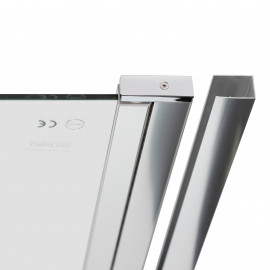 Душевая кабина Qtap Gemini CRM1018RC6 100х80 см, стекло Clear 6 мм, CalcLess, без поддона