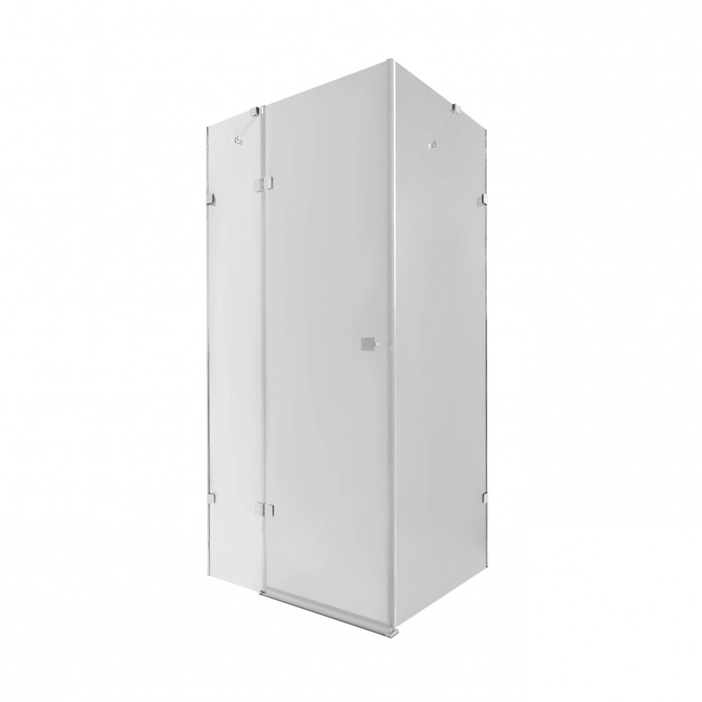 Душевая кабина Qtap Capricorn CRM1018RC6 100х80 см, стекло Clear 6 мм, CalcLess, без поддона