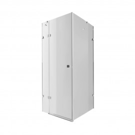 Душевая кабина Qtap CAPRICORN CRM1011SC6 100х100 см, стекло Clear 6 мм, CalcLess, без поддона