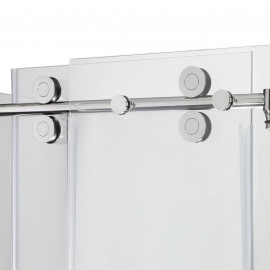 Душевая кабина Qtap Aries CRM1018RC8 100х80 см, стекло Clear 8 мм, CalcLess, без поддона