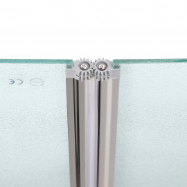 Штора на ванну Qtap Gemini CRM407513RP стекло Pear 6 мм, 75х130 см