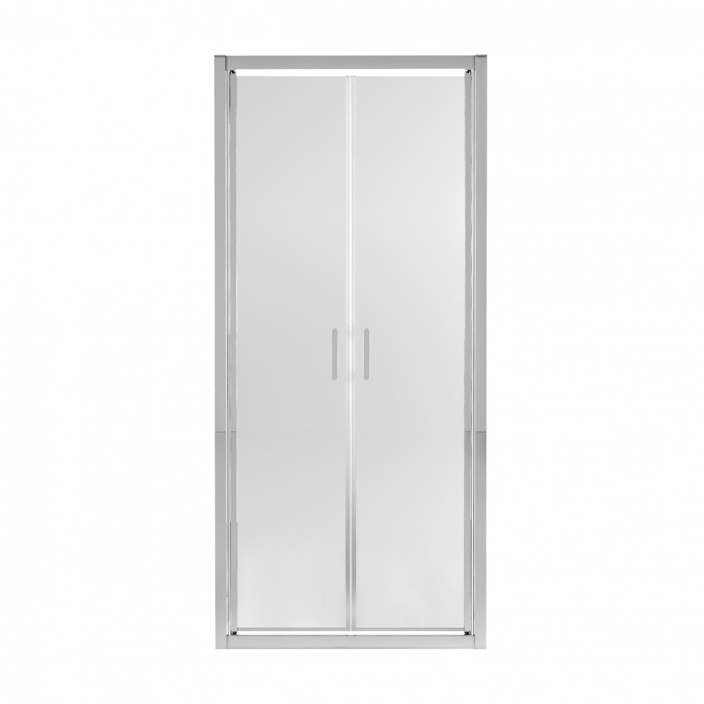 Душевая дверь в нишу Qtap Gemini CRM209.C6 90х190 см, стекло Clear 6 мм, покрытие CalcLess