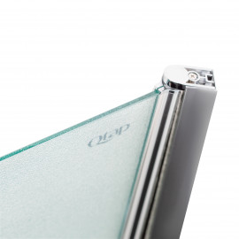 Душевая дверь в нишу Qtap Presto CRM208.P5 80х185 см, стекло Pear 5 мм