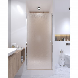 Душевая дверь в нишу Qtap Presto CRM208.P5 80х185 см, стекло Pear 5 мм