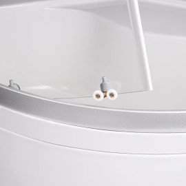 Душевая кабина Lidz Wieza SC80x80.SAT.HIGH.L, стекло Linie 4 мм