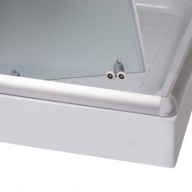 Душевая кабина Lidz Wawel SC100x80.SAT.LOW.FR, стекло Frost 5 мм