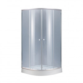 Душевая кабина Lidz Latwa SC90x90.SAT.LOW.GR, стекло тонированное 4 мм