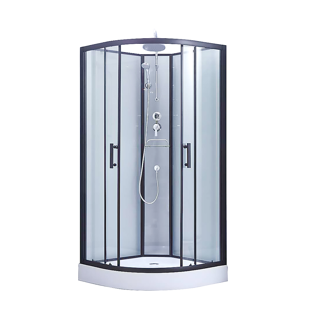 Душевой бокс Lidz Majatek SB90x90.BLA.LOW.TR, стекло прозрачное 5 мм