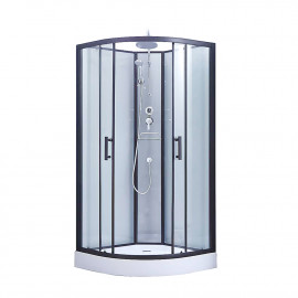 Душевой бокс Lidz Majatek SB90x90.BLA.LOW.TR, стекло прозрачное 5 мм