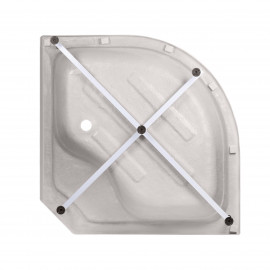 Гидромассажный бокс Lidz Majatek SBM100x100.BLA.HIGH.TR, стекло прозрачное 5 мм