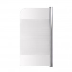 Штора на ванну Lidz Brama SS80x150R.CRM.L стекло Linie 6 мм, правая