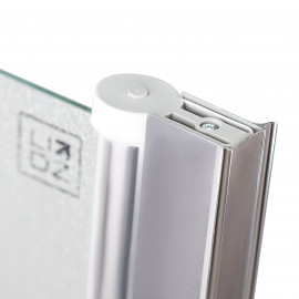 Штора на ванну Lidz Brama SS80x140R.CRM.FR стекло Frost 6 мм, правая